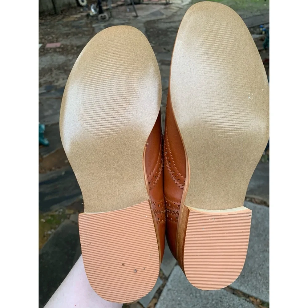 Wanted Tan Oxfords Loafers Size 7
